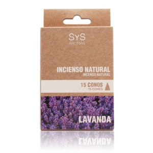 Lavanda - Incenso Natural - 15 cones - SyS